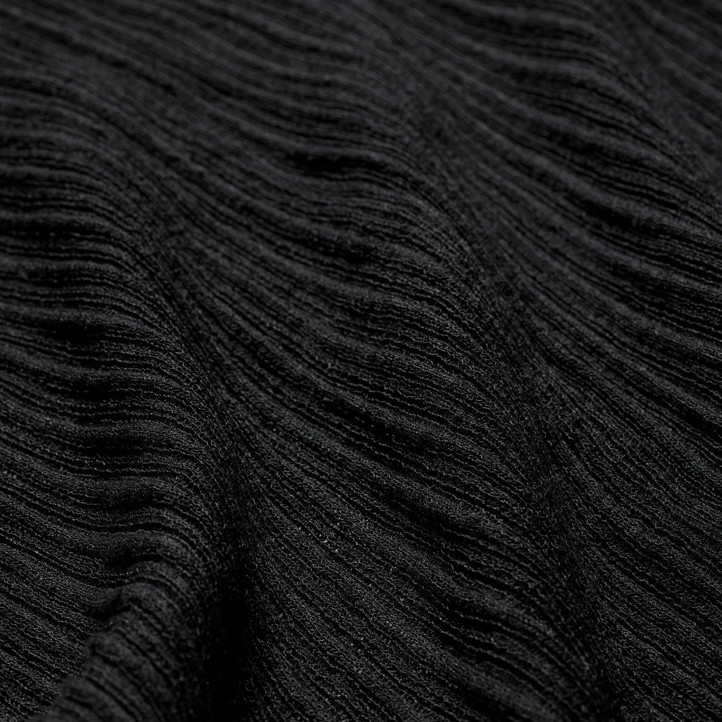 SHEER KNIT PLUNGE TANK | ONYX