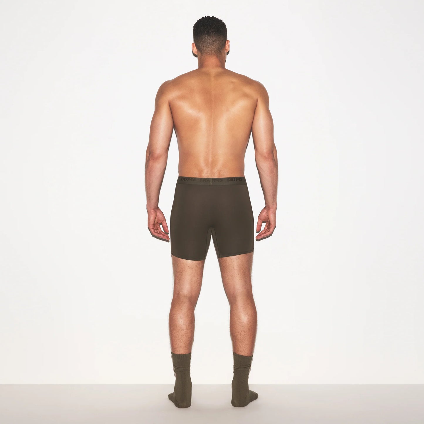 SKIMS STRETCH MENS 5" BOXER BRIEF | LODEN