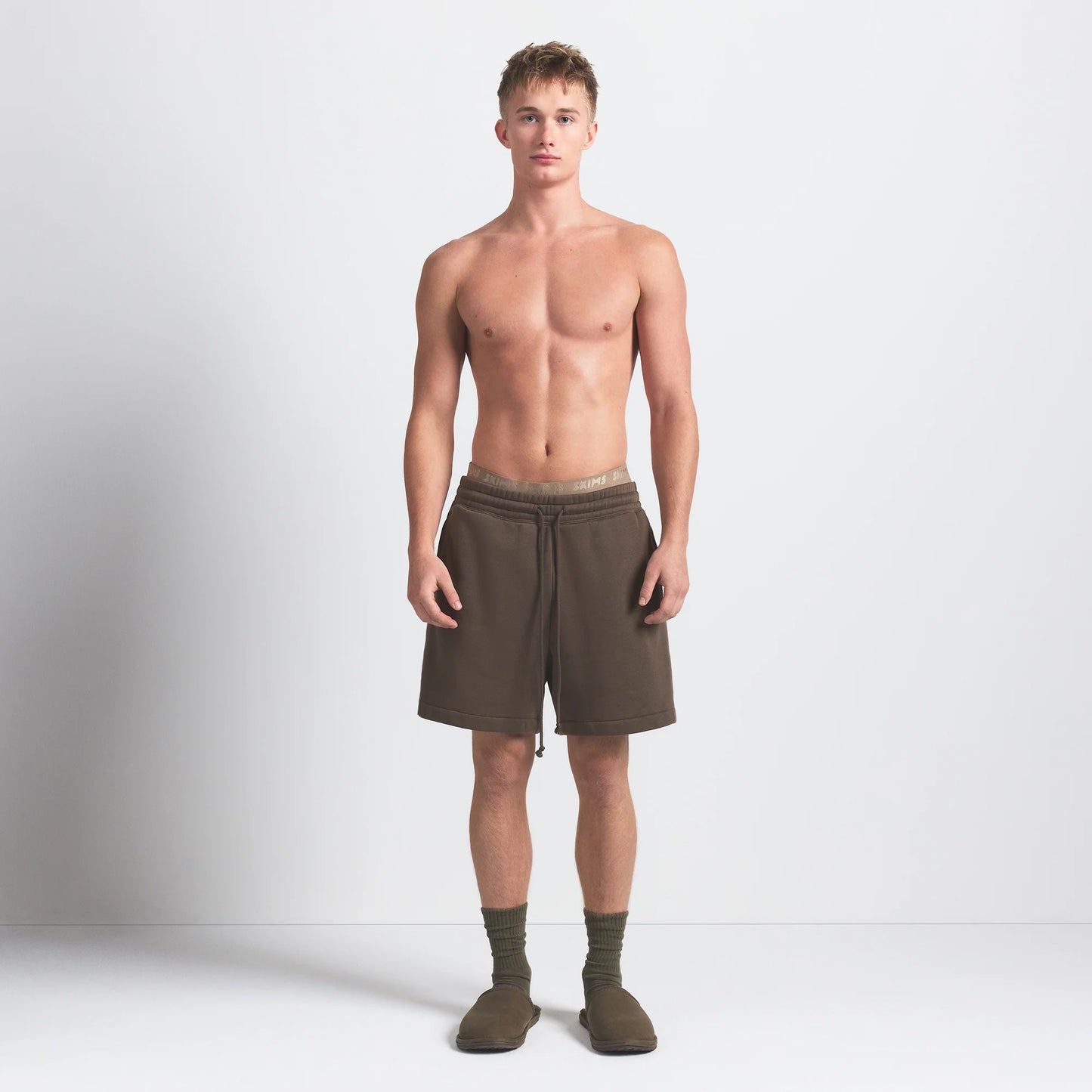 FLEECE LOUNGE MENS RELAXED SHORT | DRIFTWOOD