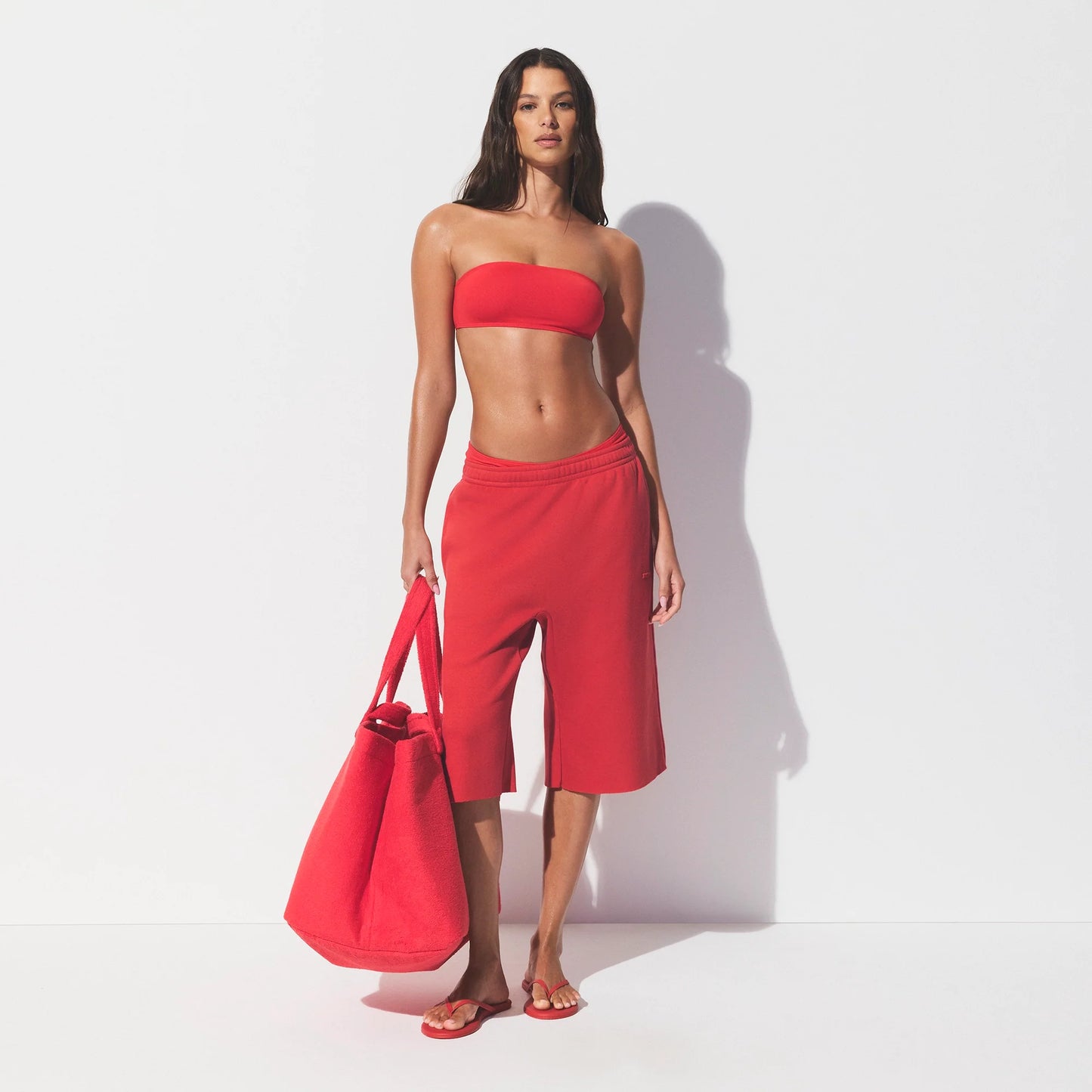 TERRY JUMBO TOTE | CARMINE
