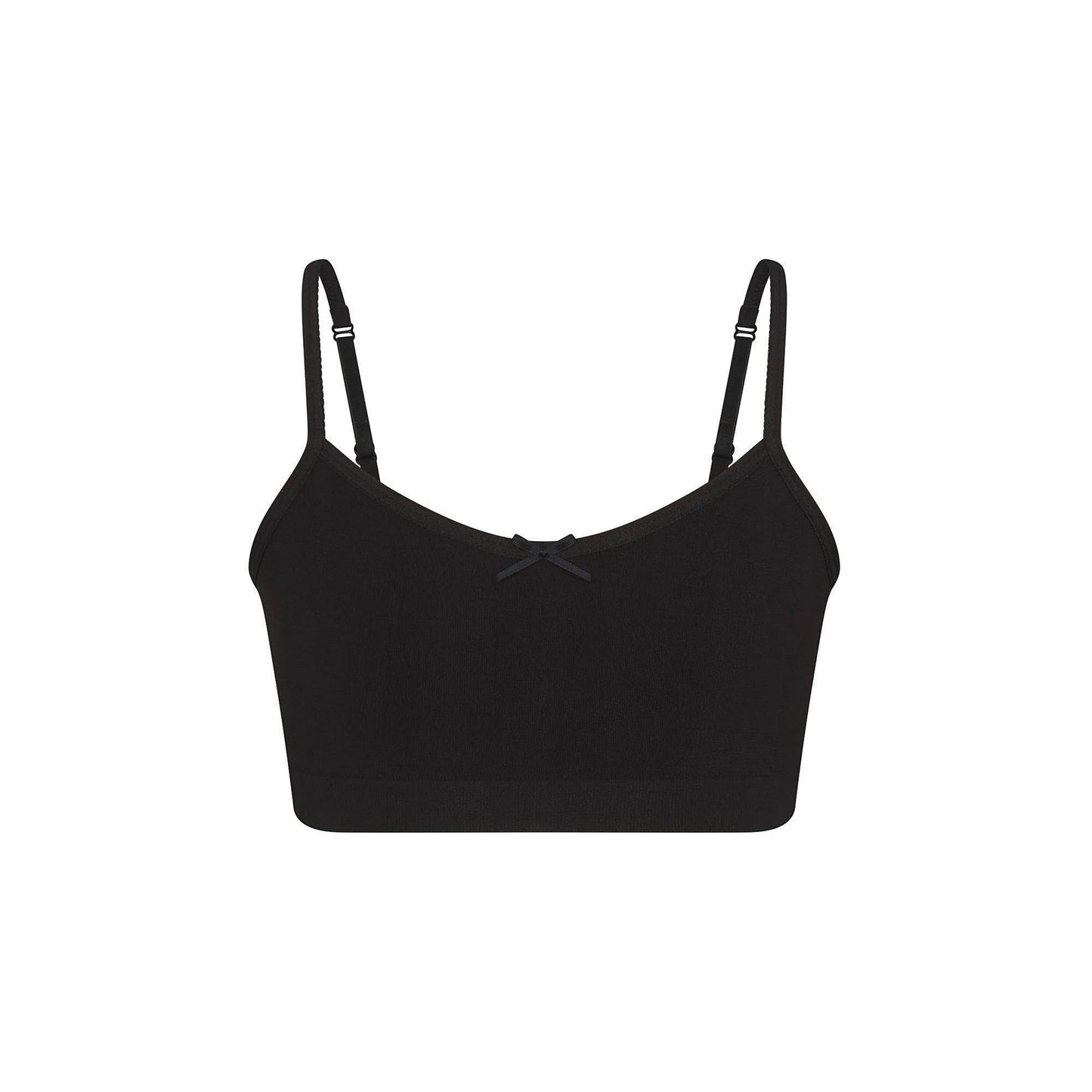 COTTON SEAMLESS JUNIORS BRALETTE 2-PACK | LIGHT HEATHER GREY AND SOOT
