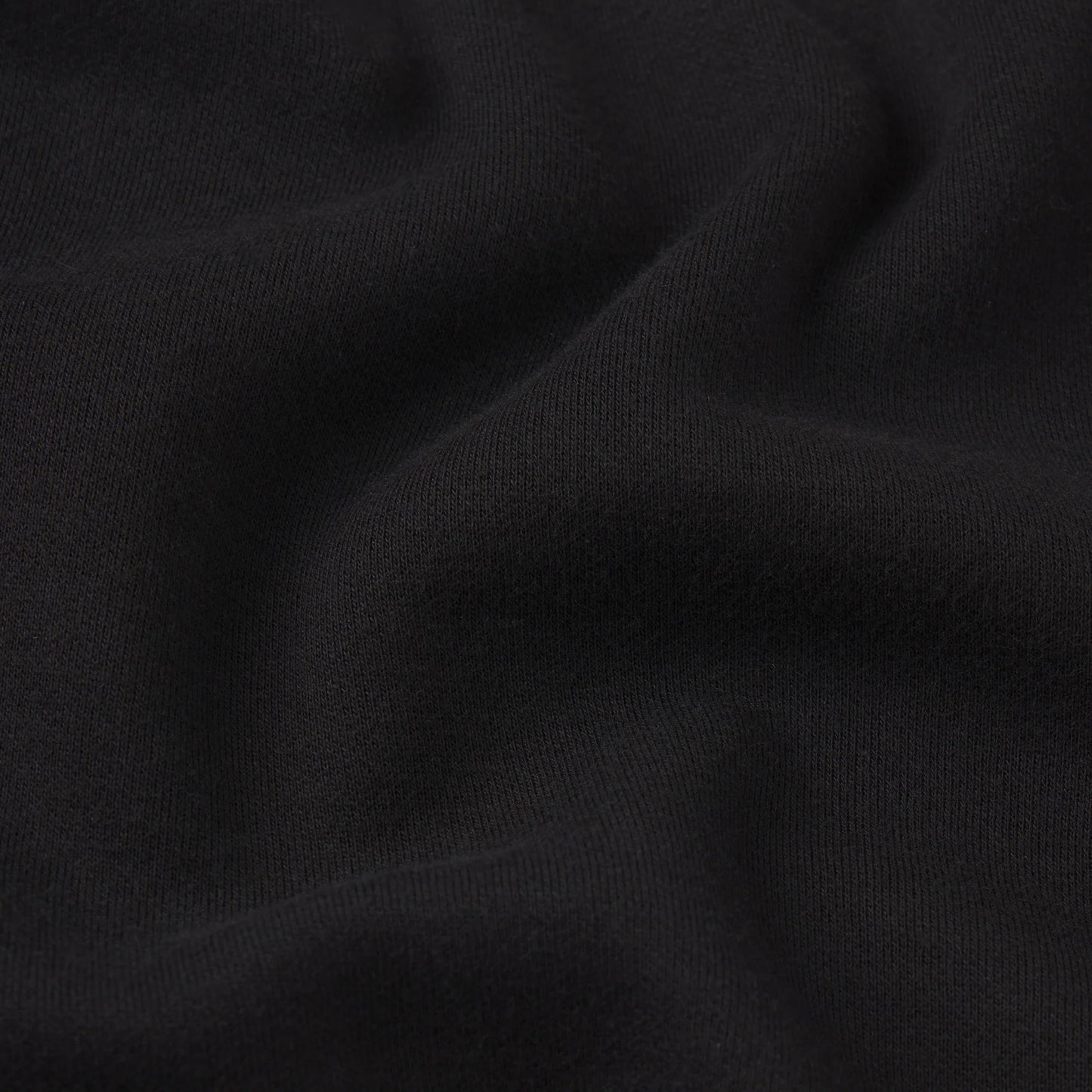 COTTON FLEECE DOUBLE WAISTBAND SHORT | ONYX