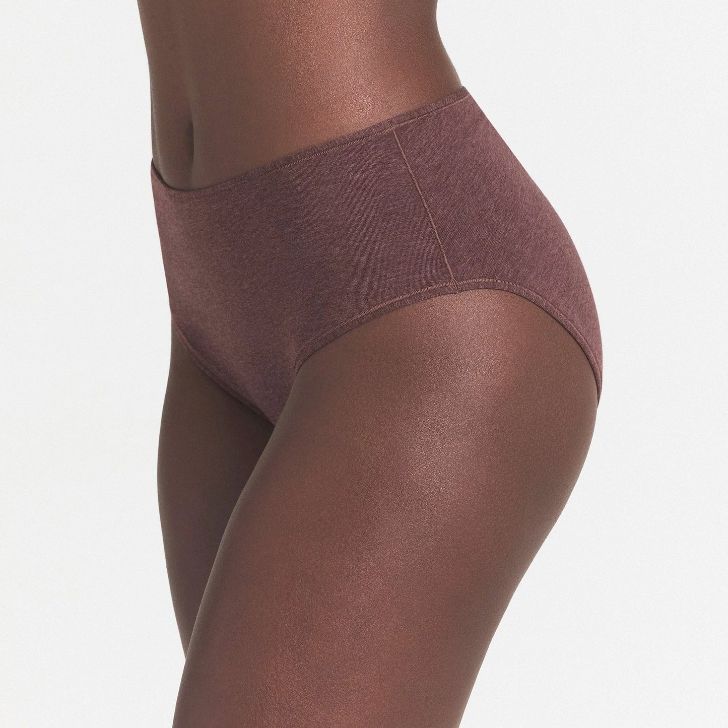 EVERYDAY COTTON BRIEF | COCOA HEATHER