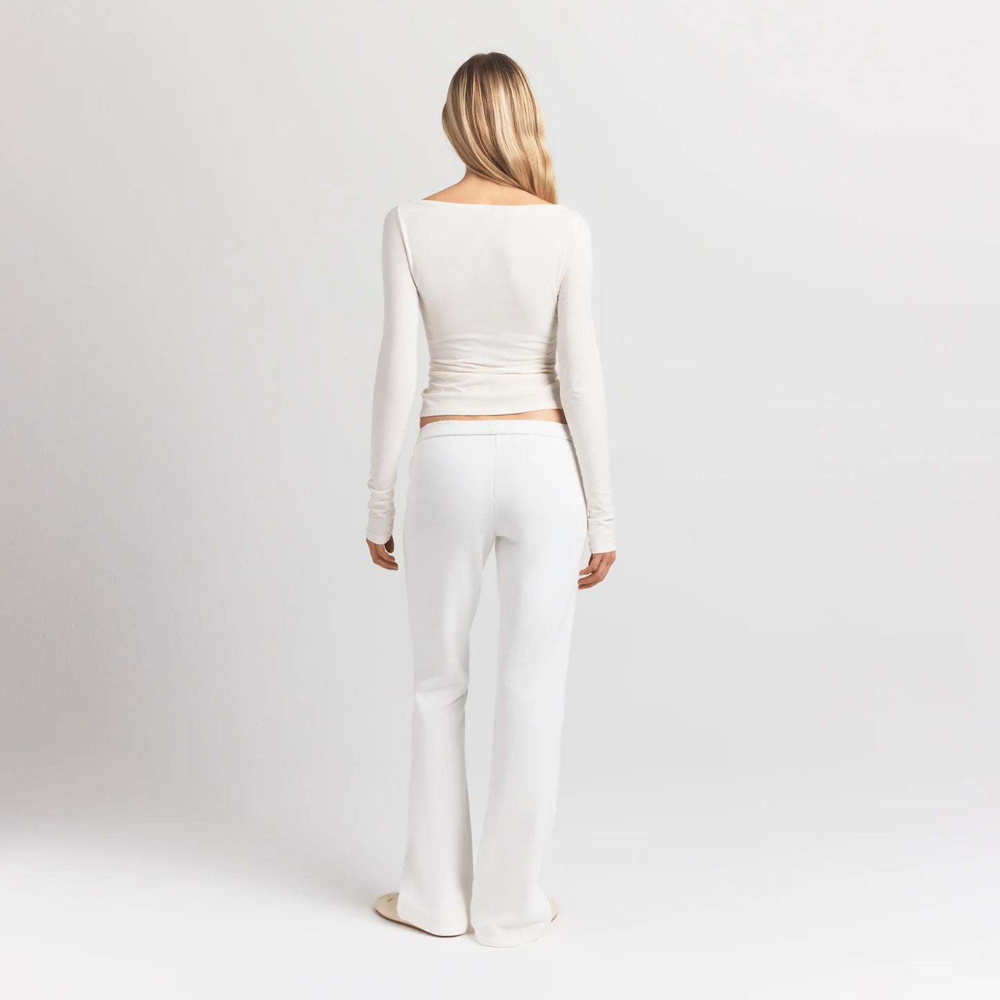 COTTON FLEECE SLIM PANT | MARBLE