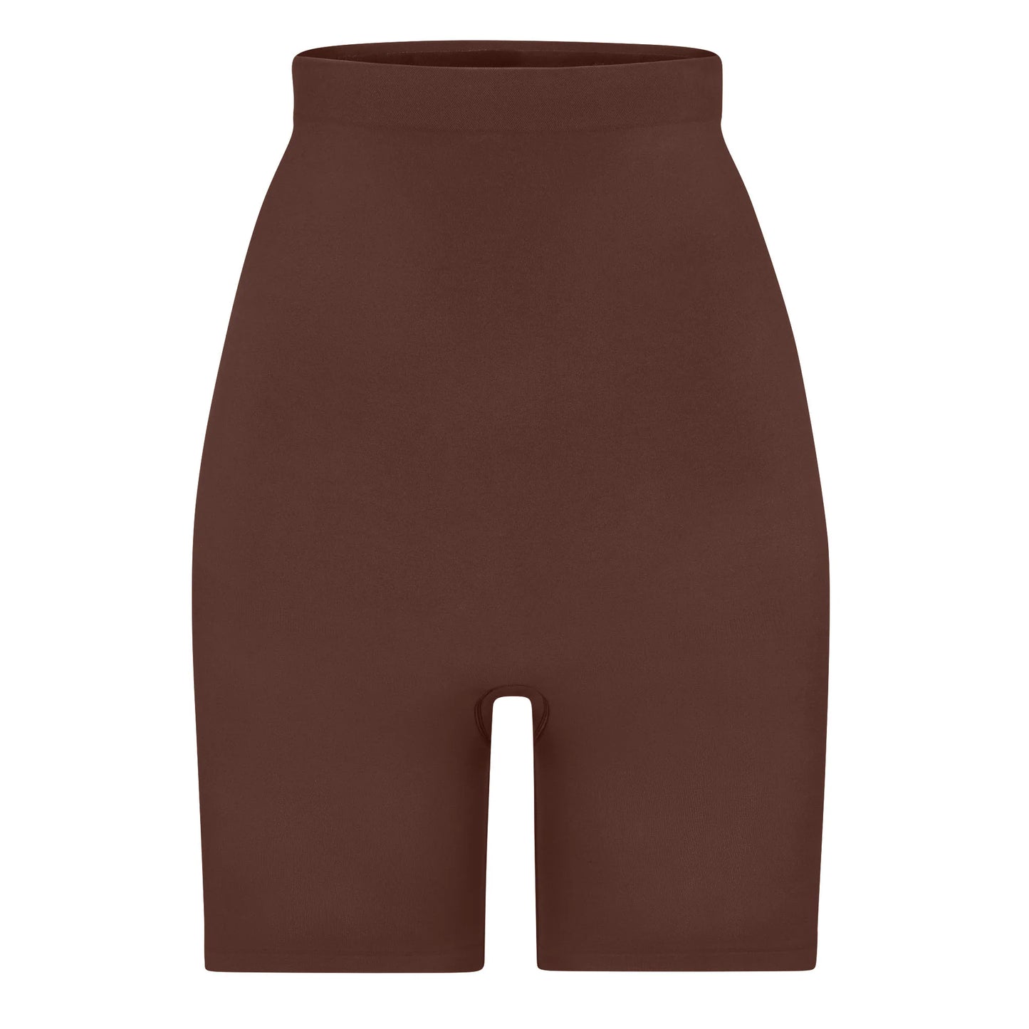SEAMLESS SCULPT HIGH-WAISTED ABOVE THE KNEE SHORT | COCOA