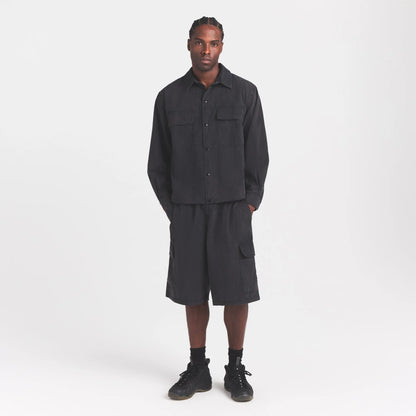 WOVEN MENS RELAXED SHIRT | ONYX
