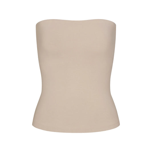 COTTON JERSEY TUBE TOP | STONE