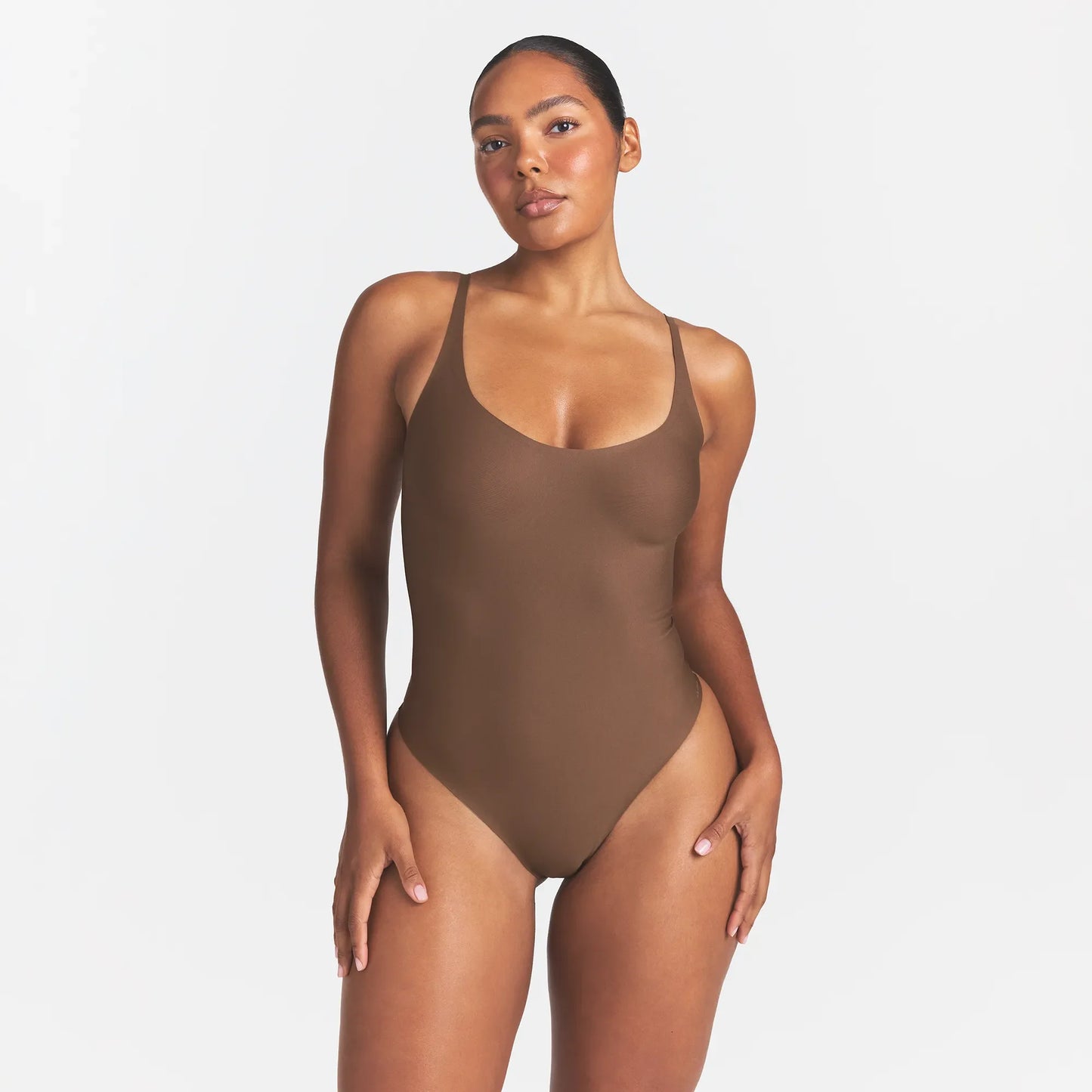 SKIMS BODY SCOOP LOW BACK THONG BODYSUIT | JASPER