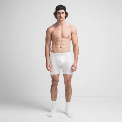 SKIMS COTTON MENS 5" BOXER BRIEF | CHALK