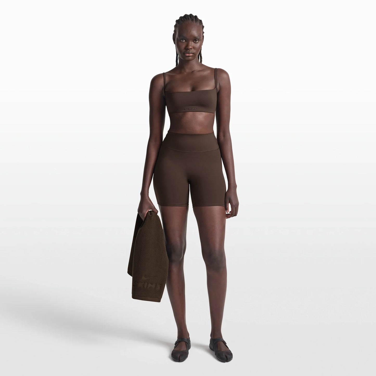 NikeSKIMS MATTE MICRO BRA | DARK SEPIA