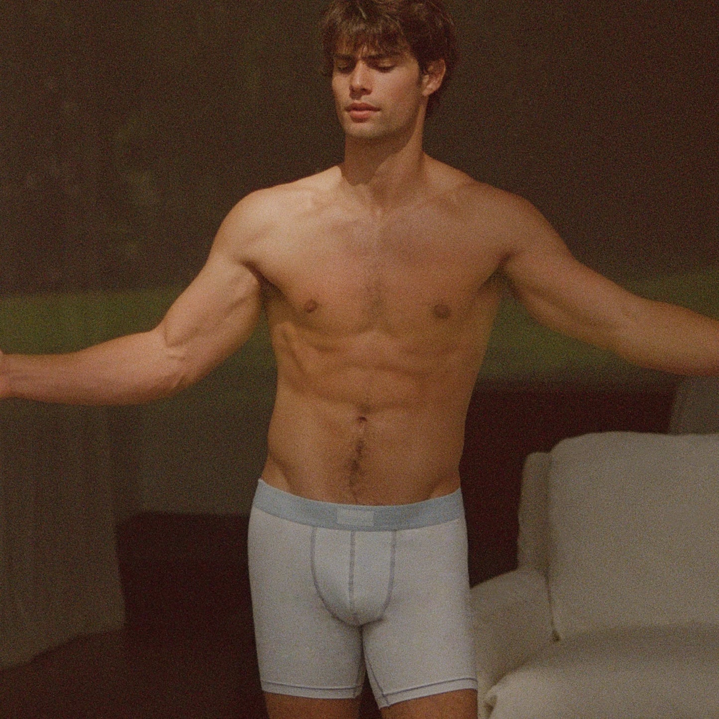 SKIMS COTTON MENS 3" BOXER BRIEF | ATMOSPHERE