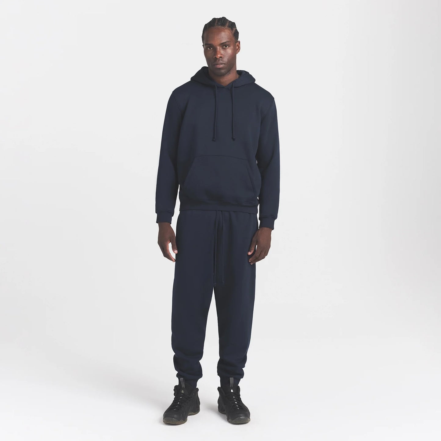 FLEECE LOUNGE MENS TAPERED JOGGER | NAVY