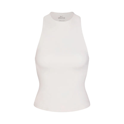 NikeSKIMS MATTE MOCK NECK RACER TANK | IVORY