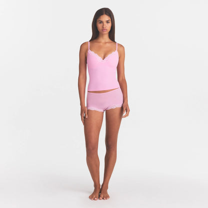 FITS EVERYBODY LACE PUSH-UP CAMI | BUBBLE GUM TONAL