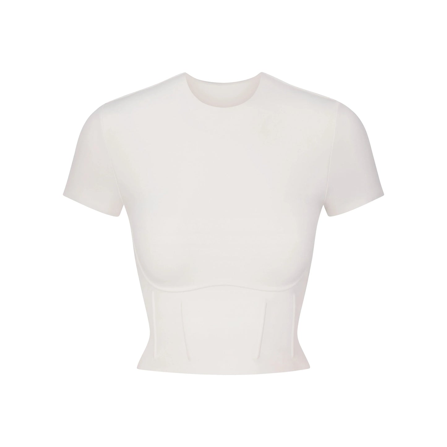 NikeSKIMS MATTE CROPPED CORSET T-SHIRT | IVORY