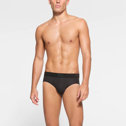 SKIMS COTTON MENS BRIEF 3-PACK | ONYX