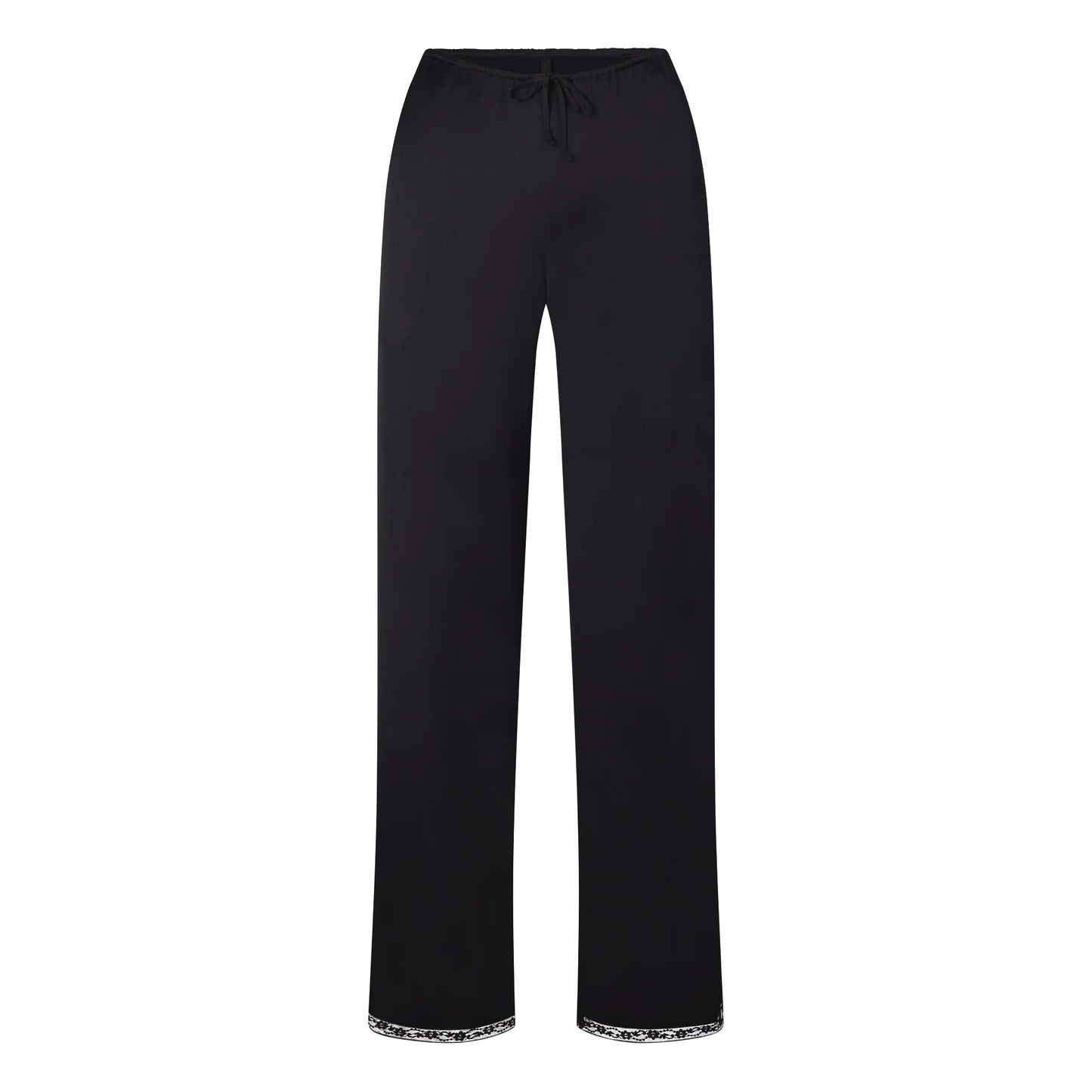 WOVEN SHINE LACE PANT | ONYX