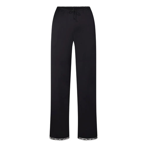 WOVEN SHINE LACE PANT | ONYX