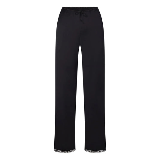 WOVEN SHINE LACE PANT | ONYX