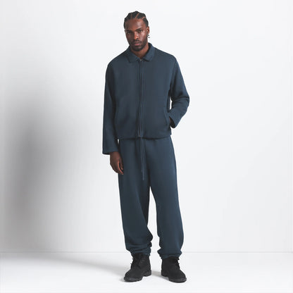 HEAVYWEIGHT FLEECE MENS SHERPA-LINED ZIP UP JACKET | NAVY