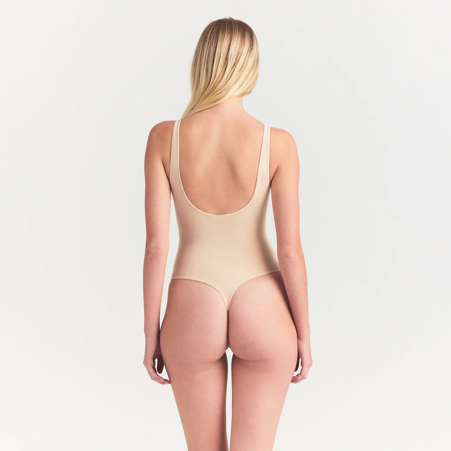 FITS EVERYBODY SQUARE NECK BODYSUIT | SAND
