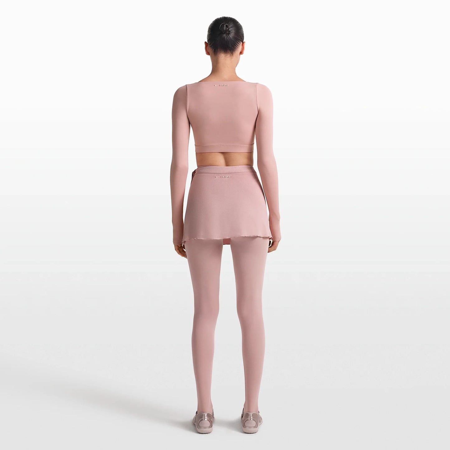 NikeSKIMS MATTE WRAP LONG SLEEVE CROPPED TOP | HIMALAYAN