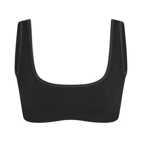 NikeSKIMS RIBBED SEAMLESS MICRO SCOOP BRA | OBSIDIAN