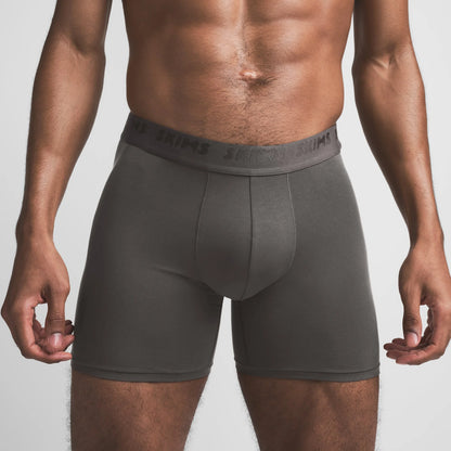 SKIMS STRETCH MENS 5" BOXER BRIEF | GUNMETAL