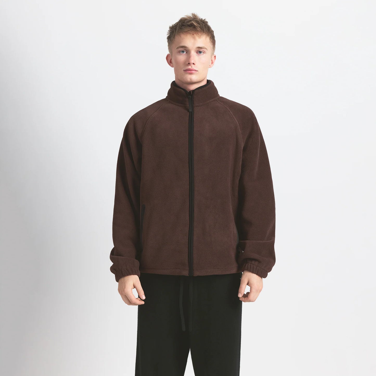 ARCTIC FLEECE MENS ZIP UP JACKET | ESPRESSO