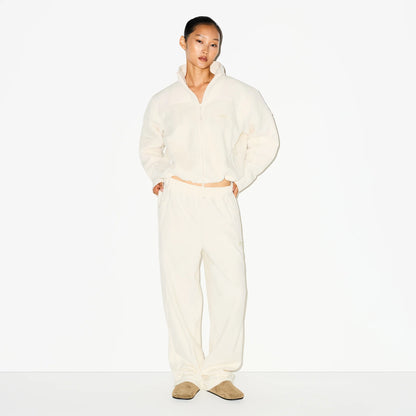 OUTDOOR FLEECE STRAIGHT LEG PANT | ECRU