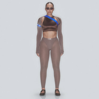 NikeSKIMS WEIGHTLESS LAYERS V-PANEL 28" LEGGING | RESIN