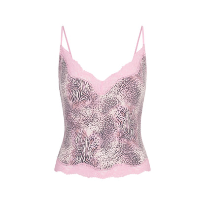 SKIMS SLEEP LACE CAMI AND PANT SET | BLOOM MINI MULTI ANIMAL