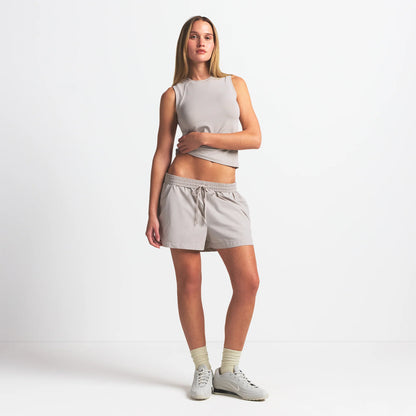 NikeSKIMS WOVEN NYLON 5" TRACK SHORT | STONE