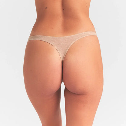 EVERYDAY COTTON THONG | CLAY HEATHER