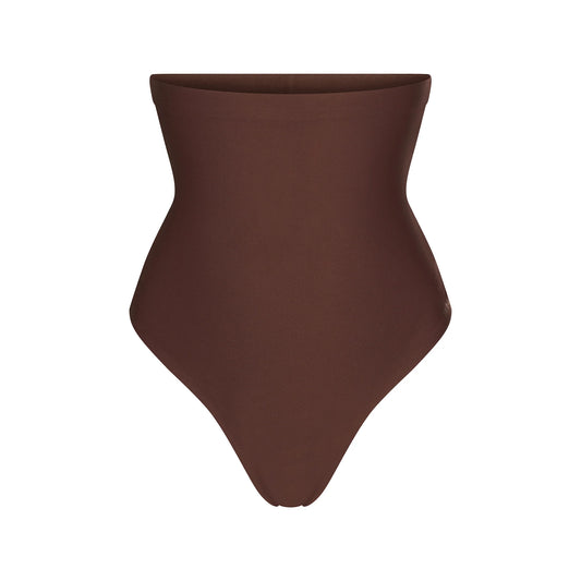 SKIMS BODY CORE SCULPT HIGH-WAISTED THONG | COCOA