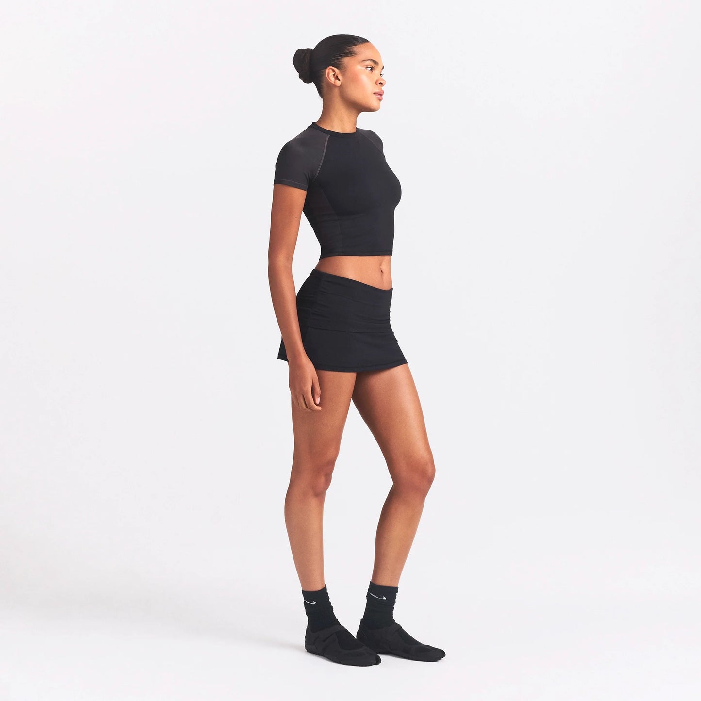 NikeSKIMS AIRY FOLDOVER SKORT | OBSIDIAN
