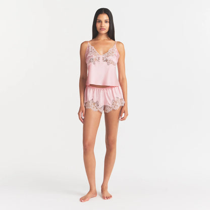 SILK LACE CAMI | PEONY TONAL