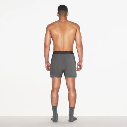 SKIMS COTTON MENS KNIT BOXER 3-PACK | RUSSET MULTI