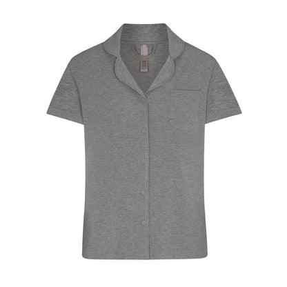 SOFT LOUNGE SHORT SLEEP SET | HEATHER GREY