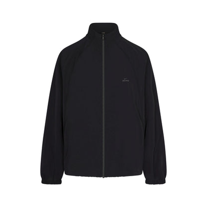 NikeSKIMS STRETCH NYLON OVERSIZED TRACK JACKET | OBSIDIAN