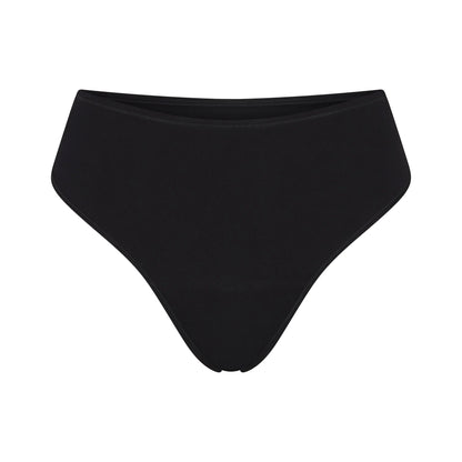 PERIOD PANTIES THONG | OBSIDIAN
