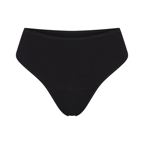 PERIOD PANTIES THONG | OBSIDIAN