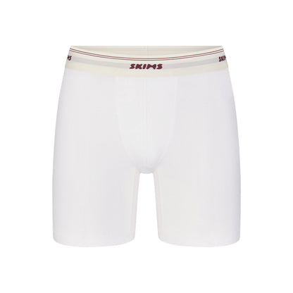 SKIMS COTTON RIB MENS 5" BOXER BRIEF | CHALK