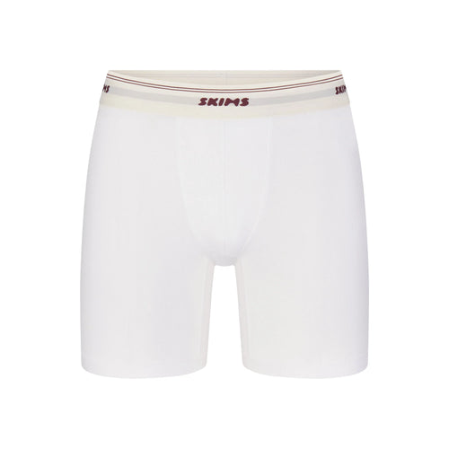 SKIMS COTTON RIB MENS 5" BOXER BRIEF | CHALK