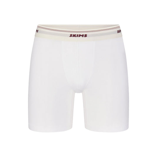 SKIMS COTTON RIB MENS 5" BOXER BRIEF | CHALK