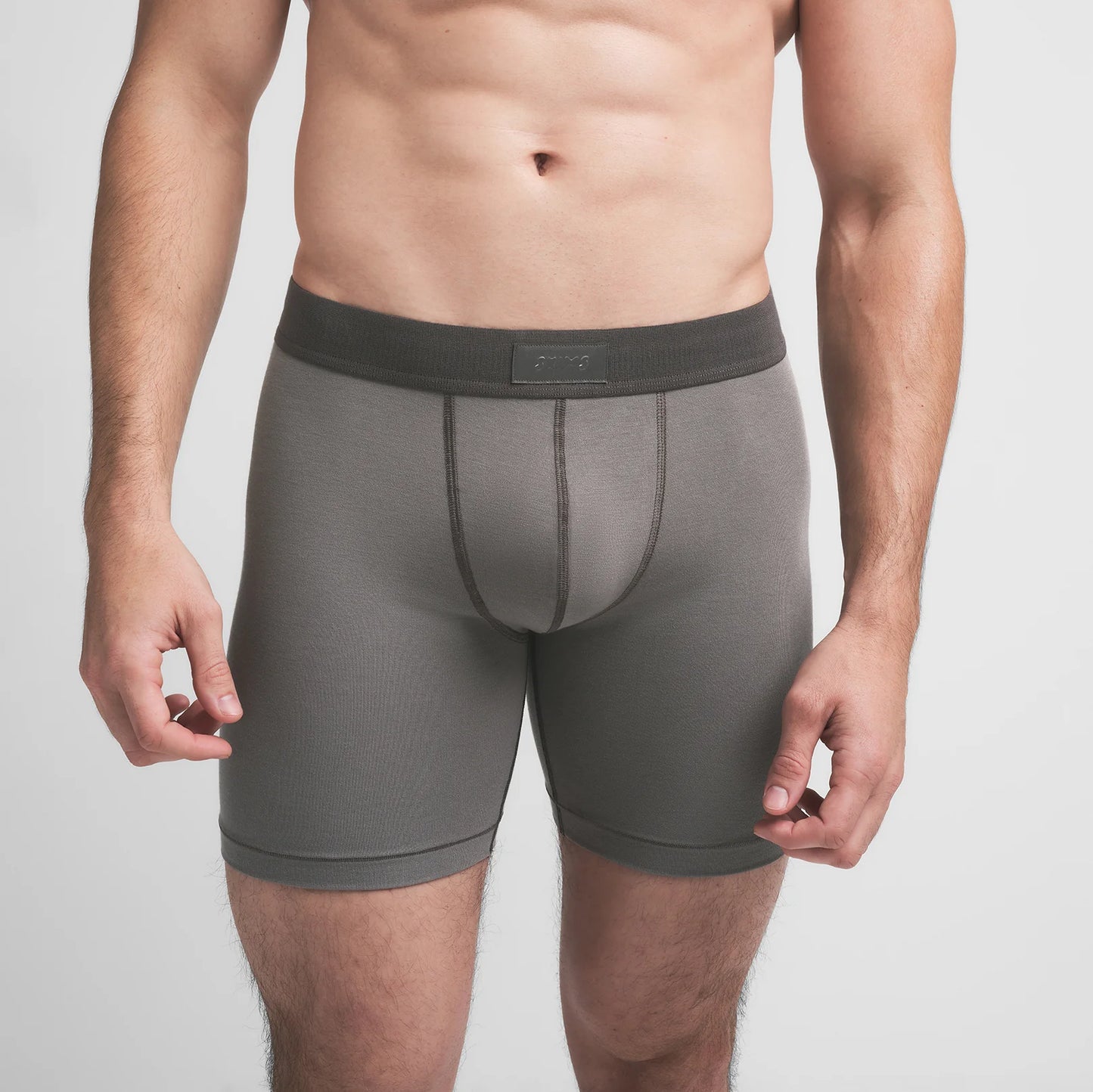 SKIMS COTTON MENS 5" BOXER BRIEF | WASHED GUNMETAL