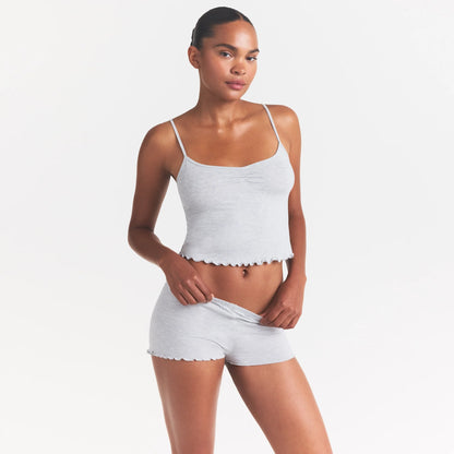 SKIMS SLEEP CAMI SET | LIGHT HEATHER GREY