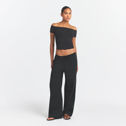 COTTON JERSEY OFF THE SHOULDER TOP | SOOT