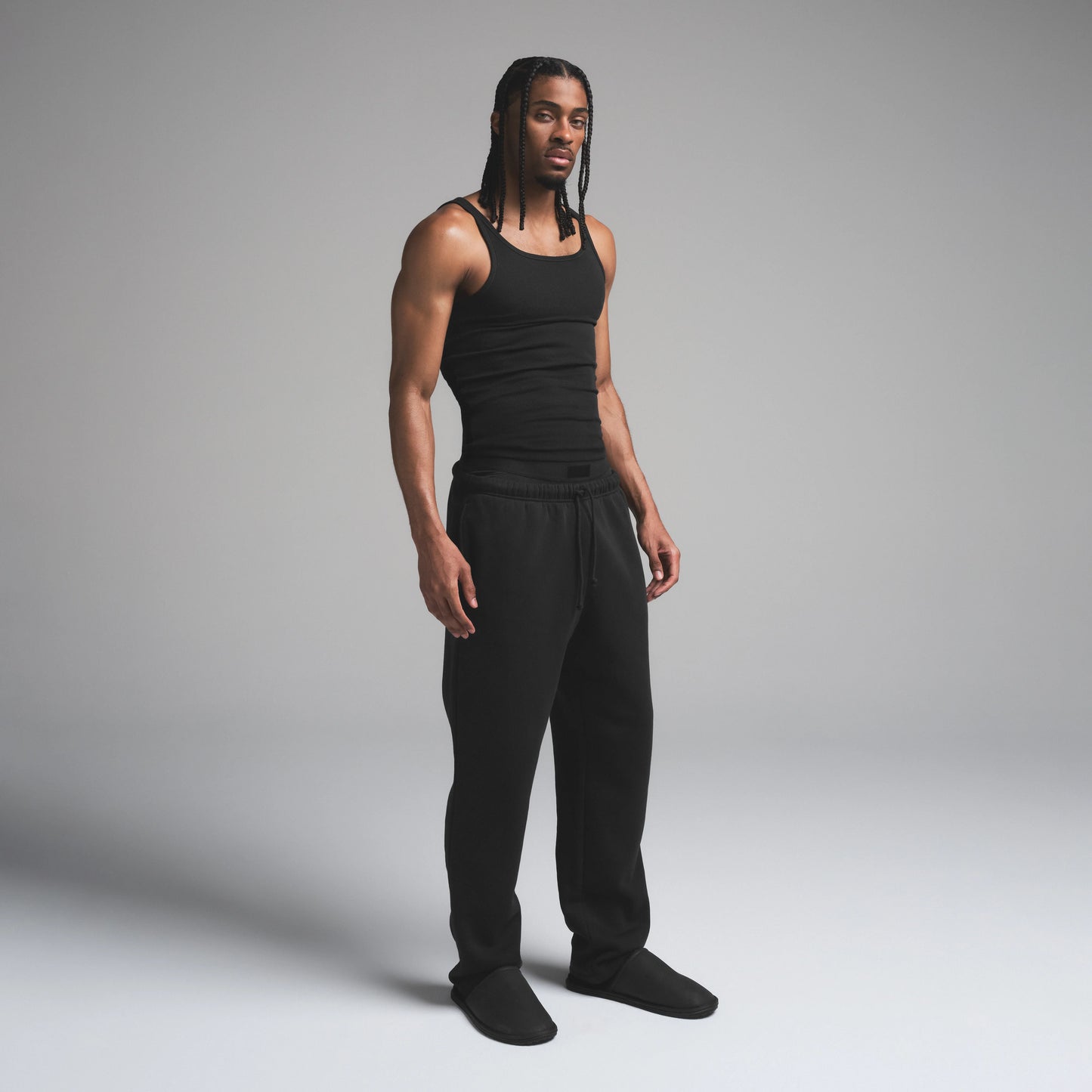 SKIMS COTTON MENS RIB TANK 3-PACK | ONYX