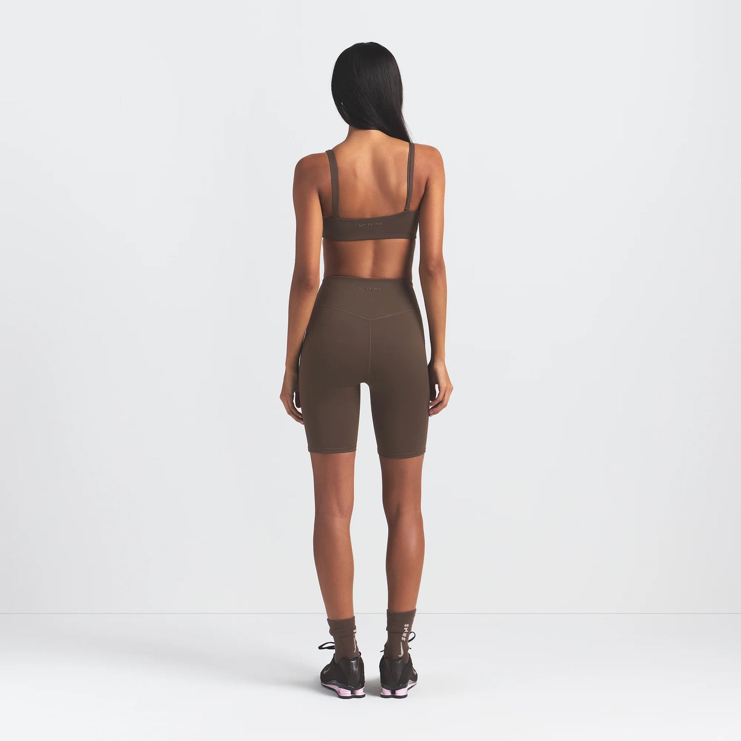 NikeSKIMS MATTE 7" BIKER SHORT | DARK SEPIA